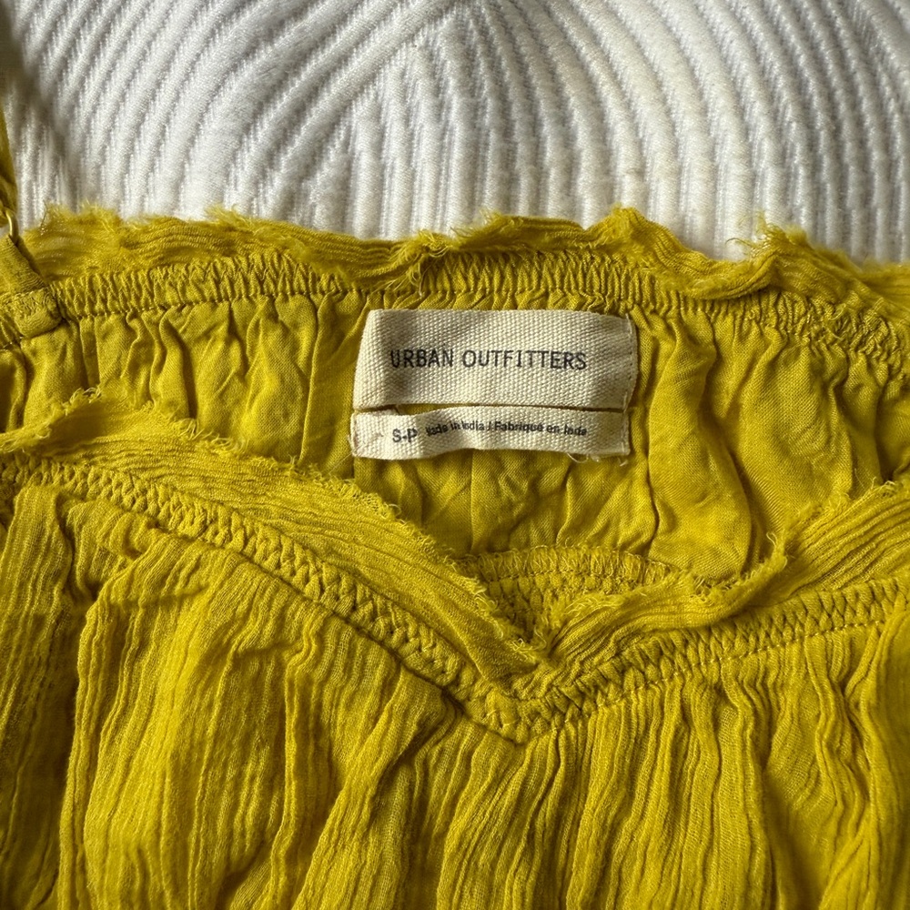 Urban Outfitters Mustard Textured Top